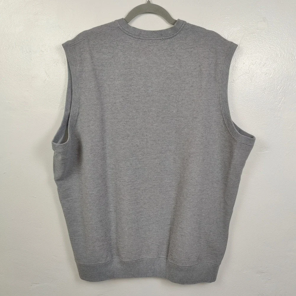 Vintage Polo‎ Golf Ralph Lauren Vest Mens XL Grey V-Neck Sweater Golfcore Preppy